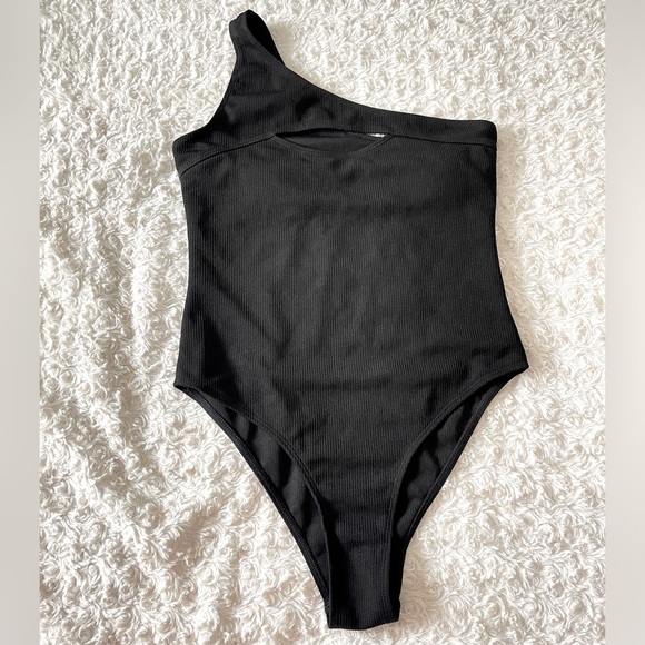 Minimalistic Classy One-Piece Bathing Suit - Bodysuit Miami Sexy Outdoors Sz M/L - Picture 1 of 3